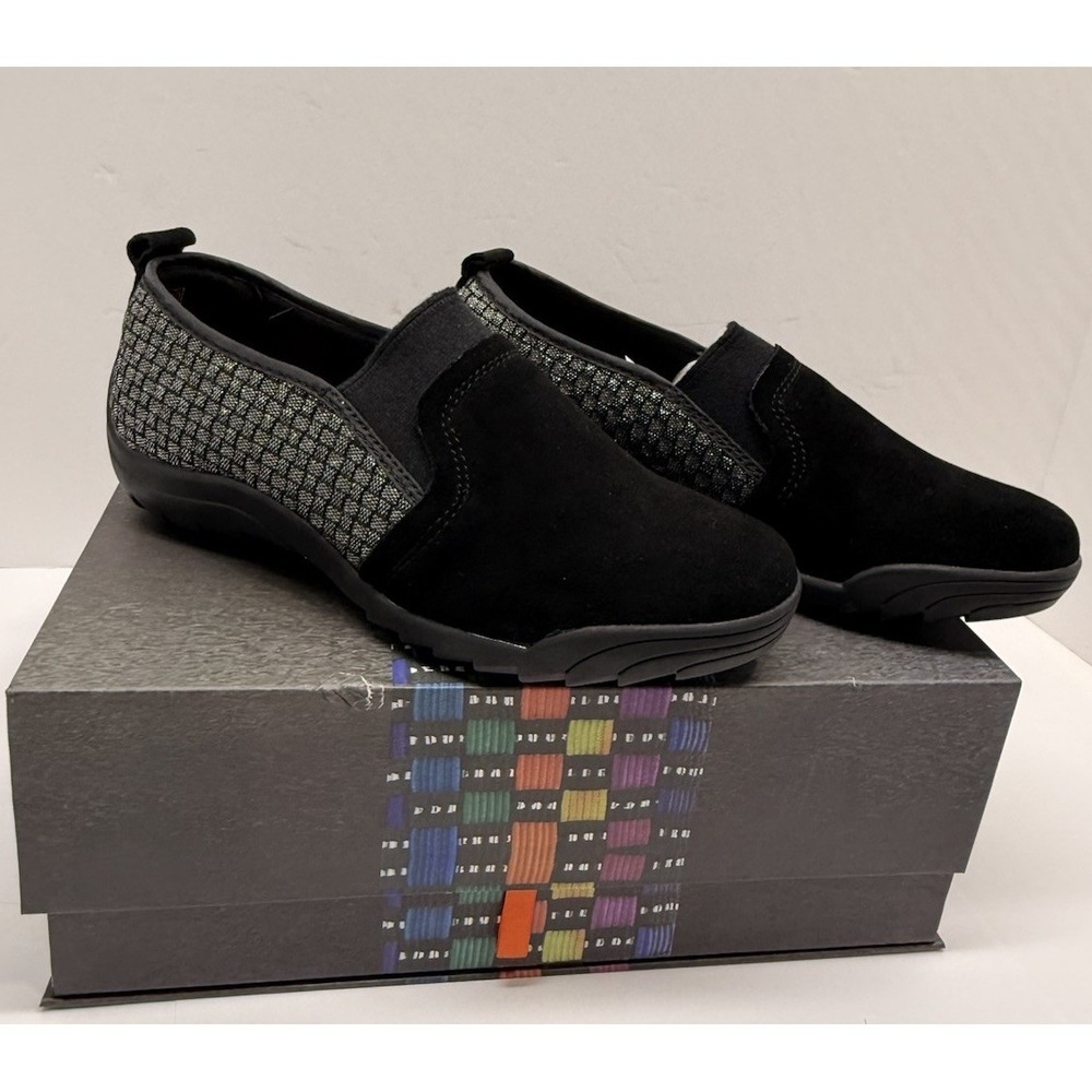 Bernie Mev Woman Size 37 Swift Black Shimmer Memory Foam